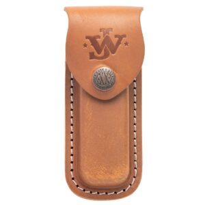 Sheath Leather Med Brown Embos