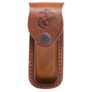 Sheath Leather Med Brown Embos