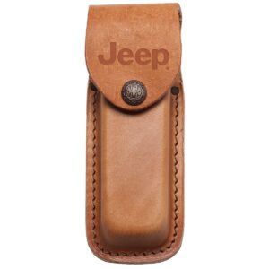 Sheath Leather Med Brown Embos