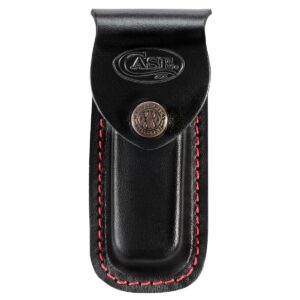Sheath Leather Med Blk Embosse