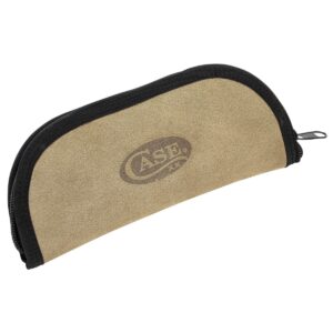 Pouch Leather Sm Taupe Taco W/