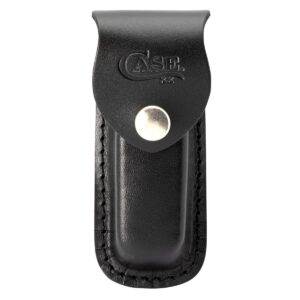 Sheath Leather Med Blk Embosse