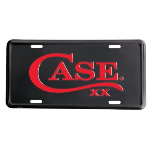 Plate License Alum Blk W/ Red