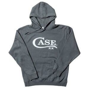 Sweatshirt Hoodie Charcoal W/Case Logo Front Sm Unisex