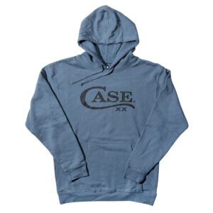 Sweatshirt Hoodie Storm Blue W/Case Logo Front Sm Unisex